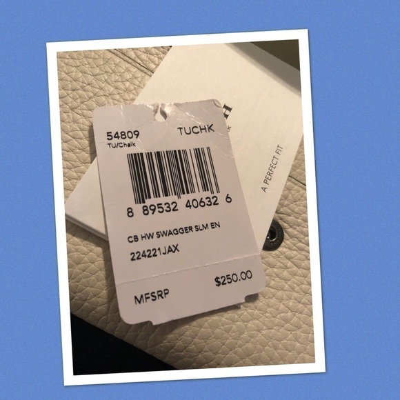 Coach Chalk White & Turquoise Retail Wallet - Picture 3 of 3